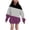 Purple, variant on Ohufall 3-14Y Girls Boys Sweatshirts Long Sleeve Color Block Hoodie with Pocket Casual Pullover Top for Toddler