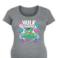 thumbnail image 3 of Marvel The Incredible Hulk - Smash Easter - Maternity Scoop Neck Graphic T-Shirt, 3 of 5