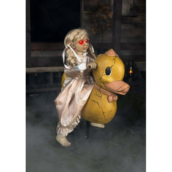 2.8FT Rocking Duck Doll Animatronic Decoration