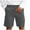 Gray, variant on Havenre Men's Cargo Shorts Button Elastic Waistband Casual Relaxed Fit Stretch Work Shorts with Multi-Pockets Black XXXL