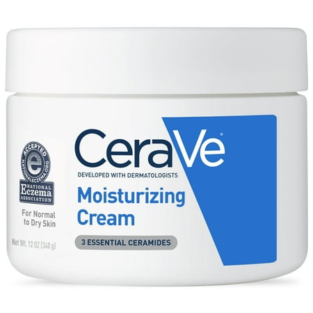 CeraVe Moisturizing Cream, Face and Body Moisturizer, 12 (Best Moisturizer For Dry Skin Men)