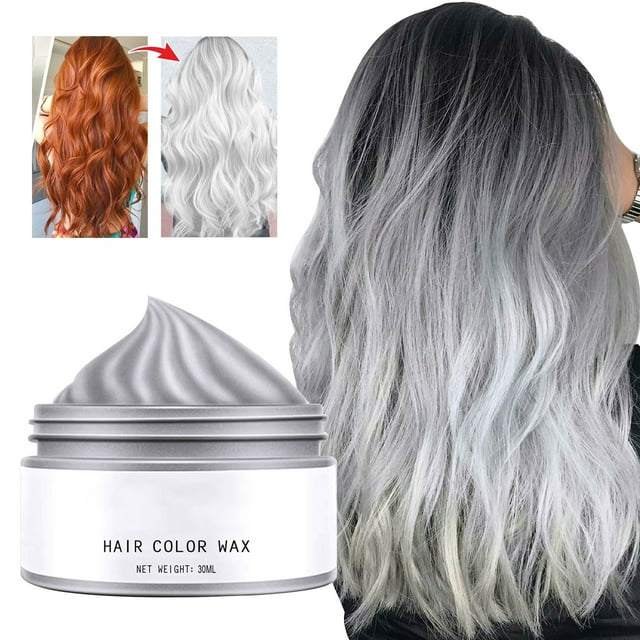 Temporary Instant Unisex Natural Hair Color Wax Mud Washable Moisturizing Modelling Fashion Colorful Hair Color Wax Disposable Natural Hairstyle Hair Color Pomade Dye, Hair Dye