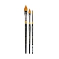 thumbnail image 2 of Kingart Original Gold, Oval and Round Floral Petal Series, Premium Golden Taklon Brushes, All Ages, 2 of 10