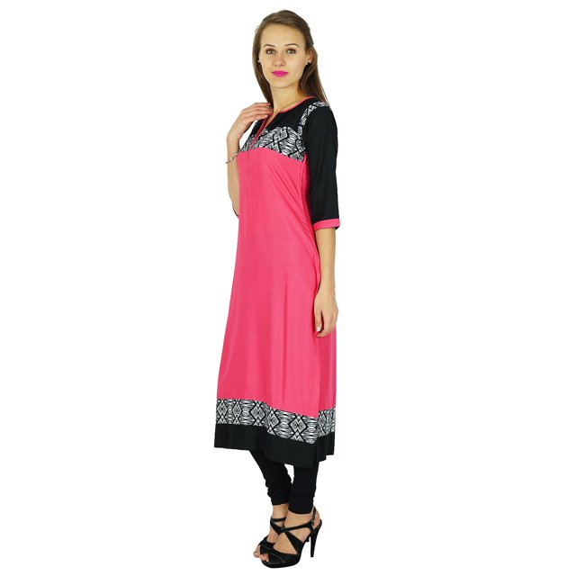 Phagun Kurta Bollywood de Designer Indienne pour Femmes Kurti Ethnique Tunique en Coton Robe