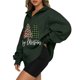 thumbnail image 3 of Pntutb, camisas informales de manga larga para mujer, jersey holgado con cuello en V y estampado navideño, sudadera, tops tipo túnica Pntutb Pntutb-737, 3 of 5