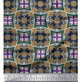 thumbnail image 1 of Soimoi Georgette Viscose Fabric Check & Geometric Print Fabric by The Yard 42 Inch Wide, 1 of 5
