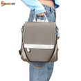thumbnail image 3 of Spencer Women PU Leather Backpack Waterproof School Shoulder Bag Anti-theft Travel Purses Casual Daypack (11.4x11.4x6.3in, Black), 3 of 9