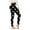 Black, variant on Luxalzxs Women's Stretch Yoga Leggings Fitness Running Gym Sports Full Length Active Yoga Pants Polka Dot Print High Waisted Leggings