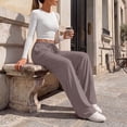 thumbnail image 3 of SUNBS Womens Loose Lounge Sweatpants High Waisted Wide Leg Pants with Pockets Palazzo Trousers, 3 of 9