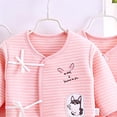 thumbnail image 3 of TAmten Baby Girl Clothes 0-3 Months 7PCS Newborn 0-3M Boys Girls Baby Cotton Clothes Bib Tops Hat Pants Bellyband Suit Outfit Sets OneSize Pink ,0-3 Months, 3 of 4