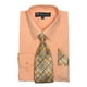 thumbnail image 1 of Fortino Landi Camisa de vestir de manga larga para hombre con corbata y pañuelo a juego Fortino Landi SG21B, 1 of 2