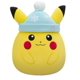 thumbnail image 1 of Peluche de Pokémon Pikachu con gorro de invierno, 36 cm, edición navideña, 1 of 5