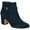 Navy Suede, variant on Bella Vita Womens Arlette Suede Zip Up Ankle Boots