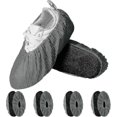 thumbnail image 1 of 10 Pack Reuseable Shoes Covers, Washable Overshoes With Non-slip Sole, Durable Shoes Protectors For Hospital, House, Clinic, Laboratory, Ect-AM, 1 of 5