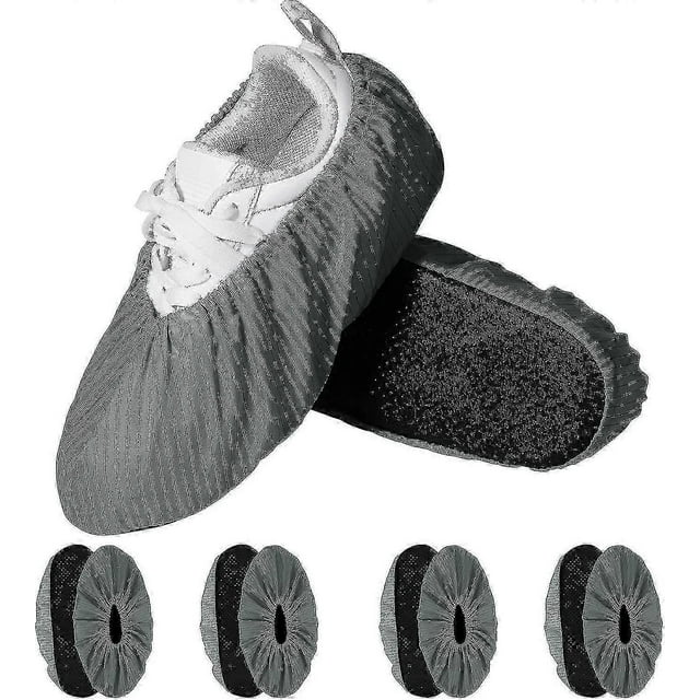 10 Pack Reuseable Shoes Covers, Washable Overshoes With Non-slip Sole, Durable Shoes Protectors For Hospital, House, Clinic, Laboratory, Ect-AM