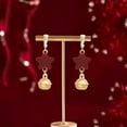 thumbnail image 4 of Michellecmm Women Christmas Earrings Dainty Star Tree Bell Dangle Earrings Holiday Jewelry for Young Ladies, 4 of 8