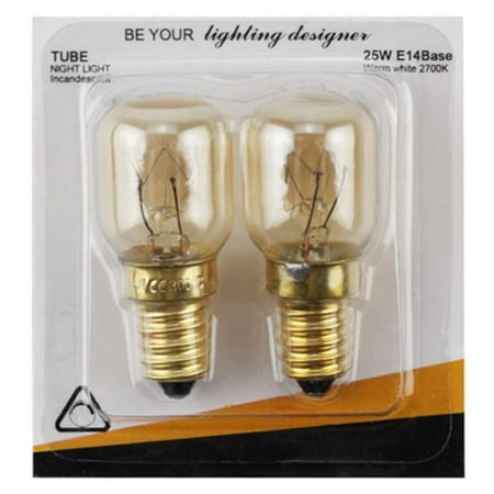 

OOKWE 2pcs 220V E14 300 Degree High Temperature Resistant Microwave Oven Bulb 15/25W