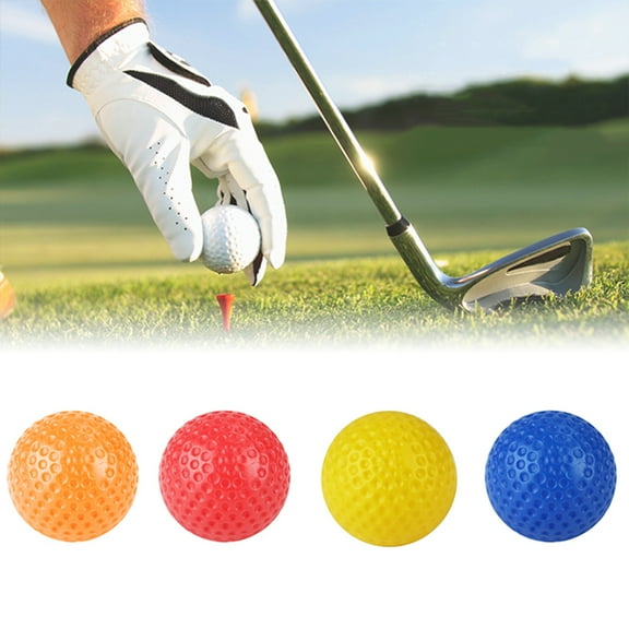 Windfall Golf Ball, 10Pcs Hollow Practice Golf Sports Gym Playing Ball Toy for Indoor Training