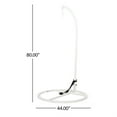 thumbnail image 5 of Hanging Hammock Chair Stand- 80 Inch Tall White Iron Frame Hanger Base, 5 of 8
