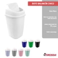 thumbnail image 4 of Torosqui Bote de basura Con Tapa Balanc&iacute;n Chico 2 pack | Son 2 basureros | Hecho en Mexico (BLANCO), 4 of 8