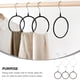 thumbnail image 4 of 6 unids Ropa multifuncional Anillo Corbata Correa Cinturón Shawal Percher Wardrobe Organizador, 4 of 8