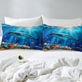thumbnail image 4 of Erosebridal Ocean Whale Sheet Set Twin,Marine Sealife Bedding Sets Twin Size,Uderwater World Decor,Breathable,3pcs, 4 of 7