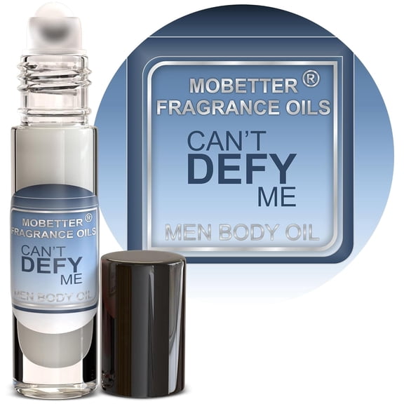 MOBETTER FRAGRANCE OILS Can't Defy Me Men Cologne Body Oil 1/3 oz roll on Glass Bottle
