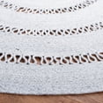 thumbnail image 3 of SAFAVIEH Cape Cod Salome Geometric Polyester Area Rug, Grey, 7' x 7' Round, 3 of 4