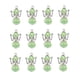 thumbnail image 2 of 12 piezas Vintage mariposa ángel colgantes facetadas envejecida cuelgan para DIY joyería colgante a verde claro, 2 of 9