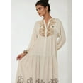 thumbnail image 2 of Printed Long Sleeve Viscose Maxi Dress, 2 of 6