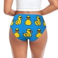 thumbnail image 3 of Womens Underwear Cartoon Cute Duck With Glasses_A Cuteness No Show Seamless Underwear for Women, Soft Stretch Women's Panties, Hipster Ladies Panties Bikini Underwear Briefs, 3 of 6