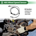 thumbnail image 2 of Unique Bargains ABS Wheel Speed Sensor ABS Sensor Anti-lock Braking System Sensor for Fiat Punto 1.9 2003-2012 No.0265007831/51737851 Rear Left, 2 of 7