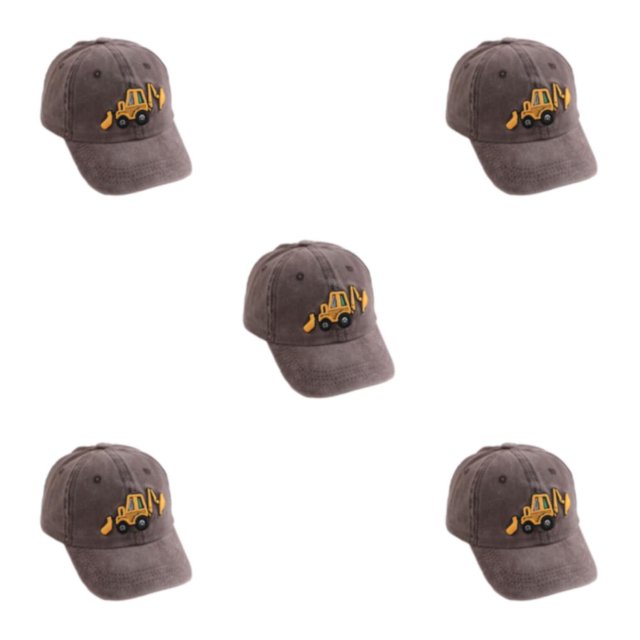 relayinert Sun Protection Baseball Cap For Kids – Stay Protected And Stylish Under Sun Breathable Polyester Kids Baseball Cap coffee 5Set