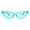 Blue, variant on Girls Kid Size Gothic Cat Eye Pimp Color Lens Plastic Sunglasses Red