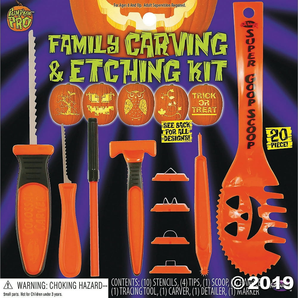 Pumpkin Carving Set with Etching Kit