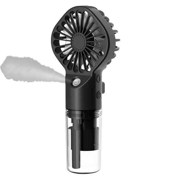 MistiCool Portable Water Nano-Misting Fan - 4 Speeds , USBC, 4-12H Runtime