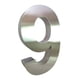 thumbnail image 1 of Numero para casa digito 9 Acero inoxidable 20cm Artimetalicos, 1 of 4