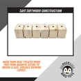 thumbnail image 5 of Impeckable Bird Toys Toy 3015 Small Chunky Block 6-Pack, Natural Spruce and Pine Wood, Heavy Chewing Foraging Foot Toy, Handcrafted by Us for Medium Birds Like Conures, Caiques, and Senegals, 5 of 10