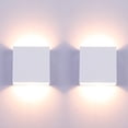 thumbnail image 1 of 2 piezas de luces de pared LED, lámpara de pared de arriba hacia abajo para interiores, luz de pared, aplique de pared moderno de 6 W, iluminación de aluminio para sala de estar, dormitorio, pasillo,, 1 of 5