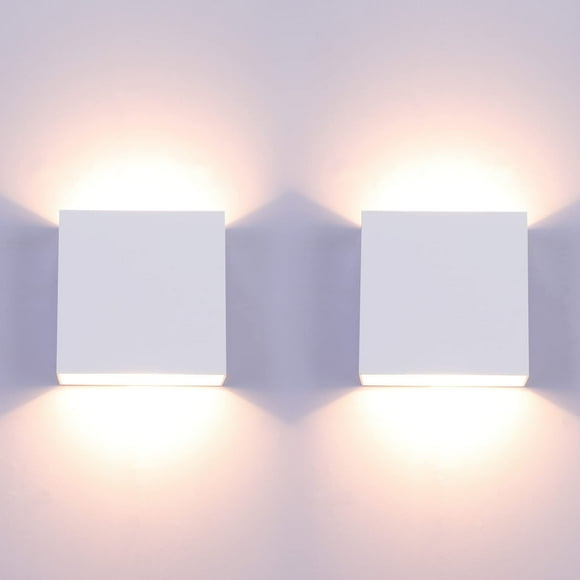 2 Pieces Wall Sconces, Indoor Wall Sconces LED Up and Down Lights Modern Aluminum Lighting Trim for Living Room (Warm White)