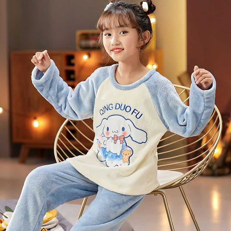 Girls plush pajamas sales