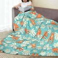 thumbnail image 6 of Bingfone Cute Sloth on Floral Tree Print Flannel Fleece Blanket Throw Blanket for Bed,Sofa,Couch,Travel,Camping(60"x50" ), 6 of 8