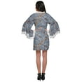 thumbnail image 4 of Moomaya Printed Short Bride Getting Ready&nbsp;Dress&nbsp;Bell Sleeves&nbsp;Bathrobe&nbsp;Women Wrap, 4 of 6