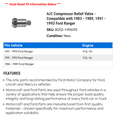 thumbnail image 2 of A/C Compressor Relief Valve - Compatible with 1983 - 1989, 1991 - 1993 Ford Ranger 1984 1985 1986 1987 1988 1992, 2 of 2