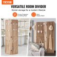thumbnail image 2 of Wood Room Divider Portable Wooden Partition 4 Panel for Room Separation, 2 of 7