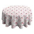 thumbnail image 4 of Christmas Round Tablecloth 60x60in(153x153cm) – Waterproof Polyester Table Cover with Full Print Design, Wrinkle Resistant & Washable for Kitchen Dining Party Decor, 4 of 6