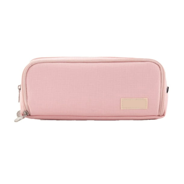 Pisexur Batería de cocina Bolsa de tela para papelería, bolsa de gran capacidad para bolígrafos, bolsa de papelería con doble apertura y valor inicial para estudiante para la cocina del hogar