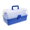 thumbnail image 3 of Multi Trays Tackle Drawer Box Fishing Tools Lure Storage Ladder Shaped Container - Clear, L L, 3 of 7