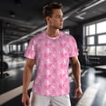 thumbnail image 3 of Wukai Breast Cancer Awareness (3) Print Men's Short-Sleeved Mesh T-Shirt,Quick-Dry Short Sleeve Workout T-Shirt-X-Large, 3 of 8