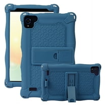 Dteck Case for Samsung Galaxy Tab A 8.0-inch SM-T290 T295 (2019 Released),Shockproof Silicone Rubber Soft Back Shell Kickstand Lightweight Cover without Screen Protector,Darkblue
